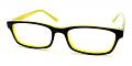 Dylan Discount Eyeglasses Black Yellow
