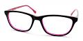 Harper Discount Eyeglasses Black Red 