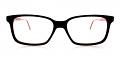 Benicia Discount Eyeglasses Red Black