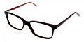 Benicia Fashion Eyeglasses Red Black