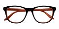Pacoima Fashion Eyeglasses Brown Orange