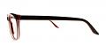 Pacoima Prescription Eyeglasses Brown Red