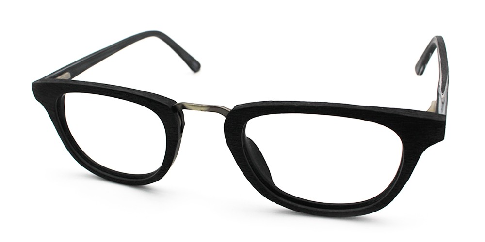Hunter Discount Eyeglasses Black Wood Hunter Discount Eyeglasses Black Wood