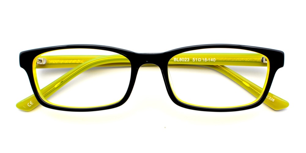 Dylan Eyeglasses Black Yellow Dylan Eyeglasses Black Yellow