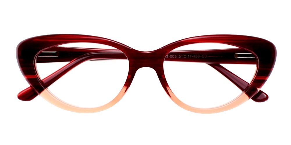 Upland Eyeglasses Brown Red Upland Eyeglasses Brown Red