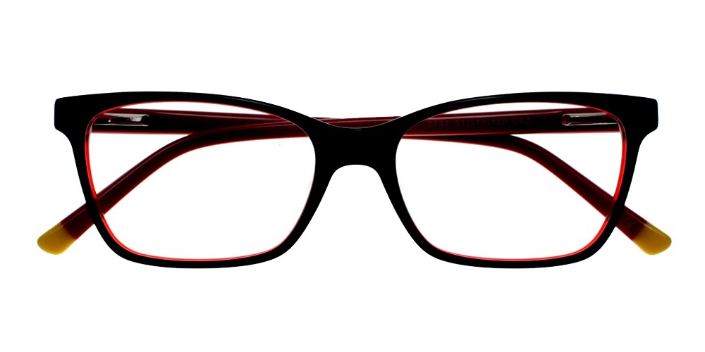 Paradise Eyeglasses Black Red Paradise Eyeglasses Black Red
