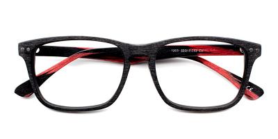 Isaac Eyeglasses Black Red Isaac Eyeglasses Black Red