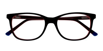 Danville Eyeglasses Black Red Danville Eyeglasses Black Red